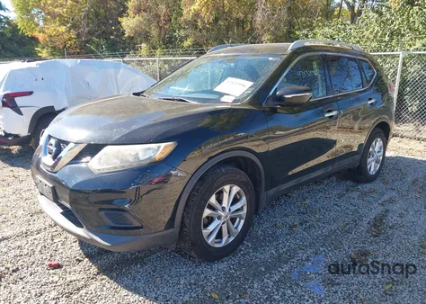2014 Nissan Rogue Sv z USA, uszkodzony, nr VIN 5N1AT2MV2EC864496
